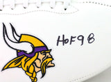 Paul Krause Autographed Minnesota Vikings Logo Football W/ HOF- Beckett W *Black