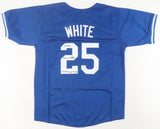 Devon White Signed Toronto Blue Jays Jersey (JSA COA) 3xWorld Series Champion CF