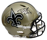 Drew Brees Autographed Full Size Speed Authentic Helmet Saints Beckett 178263