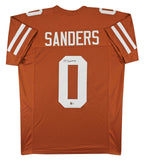 Texas Ja'Tavion Sanders Signed Burnt Orange Pro Style Jersey BAS Witnessed