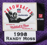 Vikings Randy Moss Authentic Signed Purple 1998 Mitchell & Ness Throwback