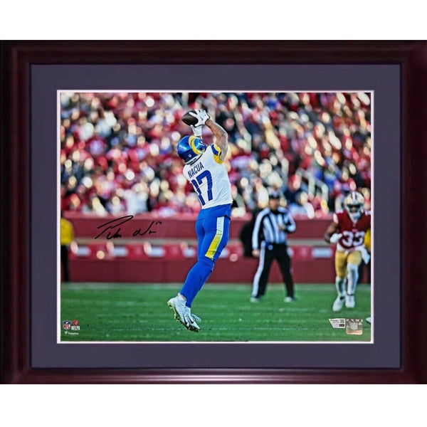 Puka Nacua Signed 16x20 Framed Photo Rams Rookie Record Autograph Fanatics COA