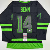 Autographed/Signed Jamie Benn Dallas Black Hockey Jersey JSA COA