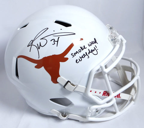 Ricky Williams Autographed Longhorns F/S Riddell Speed Helmet w/ Insc-JSA W Auth