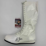 Autographed/Signed Ric Flair White WWE WWF Wrestling Boot/Shoe JSA COA Auto