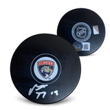 Matthew Tkachuk Autographed Florida Panthers Signed Hockey Puck Beckett COA