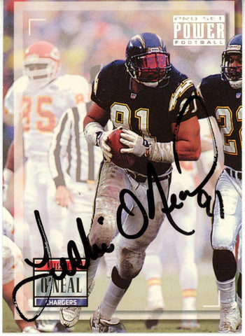 Leslie O'Neal Autographed 1993 Pro Set Power #91 Trading Card Beckett 44793