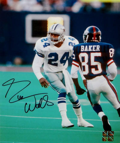 Everson Walls Autographed Cowboys 8x10 vs.Giants Photo- Jersey Source Auth