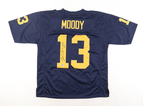 Jake Moody Signed Michigan Wolverines Jersey (Playball Ink) 49ers Place Kicker