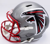 Kyle Pitts Auto Falcons Flash Full Size Helmet (Decal Bubble) Beckett WL43913