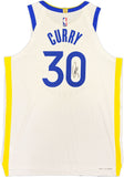 WARRIORS STEPHEN CURRY AUTOGRAPHED NIKE JERSEY SIZE 48+2 JSA 235472