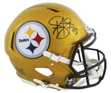 Steelers Troy Polamalu Signed Flash F/S Speed Proline Helmet w/ Case BAS Wit