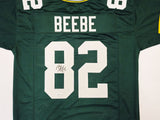 GREEN BAY PACKERS DON BEEBE AUTOGRAPHED SIGNED GREEN JERSEY JSA STOCK #234532