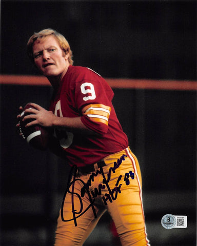 Commanders Sonny Jurgensen "HOF 83" Authentic Signed 8x10 Vertical Photo BAS 5