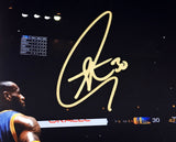 STEPHEN CURRY AUTOGRAPHED 16X20 PHOTO GOLDEN STATE WARRIORS LAYUP JSA 216035