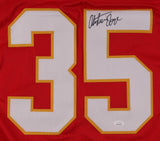 Christian Okoye Signed Kansas City Chiefs Jersey (JSA) Rushing Yards Ldr. 1989