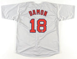 Johnny Damon Signed Boston Red Sox Gray Road Jersey (Beckett) 2xSeries Champion