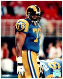 Orlando Pace Signed Rams Throwback Jersey (Schwartz COA) 2016 Hall of Famer