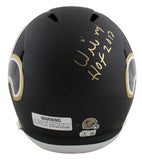 Saints Willie Roaf "3x Insc" Signed AMP Full Size Speed Rep Helmet BAS Witnessed