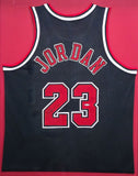 Bulls Michael Jordan Autographed Framed Black Nike Jersey UDA Holo #BAE60075