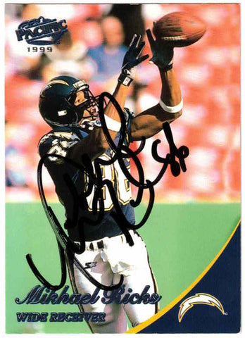 Michael Ricks Autographed 1999 Pacific #350 Trading Card 46246