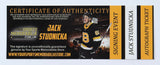 Jack Studnicka Signed Bruins Jersey (Studnicka COA) Boston Prospect AHL All Star