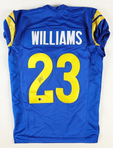 Kyren Williams Signed Los Angeles Rams Pro Cut Jersey (Beckett) 2023 Pro Bowl