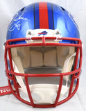 A. Reed J. Kelly T. Thomas Signed Bills F/S Flash Speed Auth Helmet- Beckett W