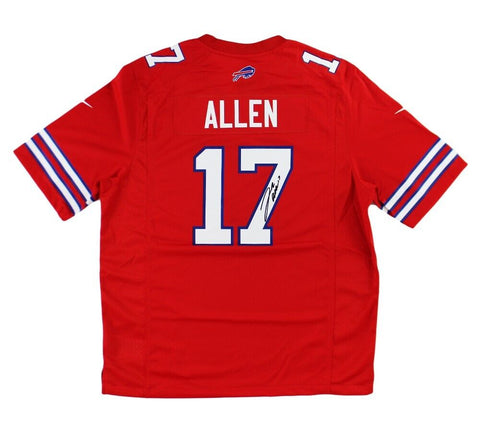 Josh Allen Signed Buffalo Bills Nike Game Red Jersey