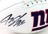 Jeremy Shockey Signed New York Giants Logo Football w/ SB Champs - JSA W Auth