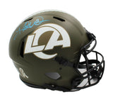 Kurt Warner Signed Los Angeles Rams Speed Authentic Salute to Service NFL Helmet