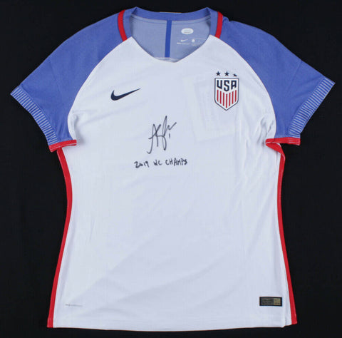 Alyssa Naeher Signed Team USA Custom Jersey Inscribed "2019 WC Champs" (JSA COA)