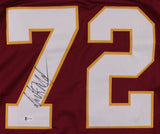 Dexter Manley Signed Washington Redskins Jersey (Beckett COA) 2xSuper Bowl Champ