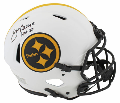 Steelers Joe Greene "HOF 87" Signed Lunar F/S Speed Proline Helmet BAS Witnessed