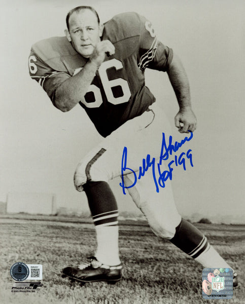 Billy Shaw Autographed/Signed Buffalo Bills 8x10 Photo HOF Beckett 45694