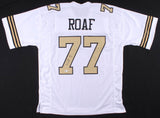 Willie Roaf Signed New Orleans Saints White Jersey (Beckiett COA) HOF O-Lineman