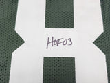 PACKERS JAMES LOFTON AUTOGRAPHED GREEN JERSEY "HOF 03" BECKETT WITNESS 234506
