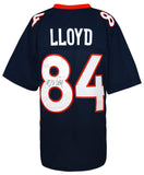 Brandon Lloyd (BRONCOS) Signed Navy & Orange Custom Football Jersey - (SS COA)