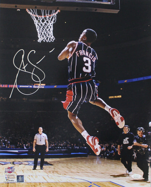 Steve Francis Autographed/Signed Houston Rockets 11x14 Photo JSA 33863