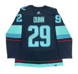 VINCE DUNN Autographed "Release The Kraken" Authentic Navy Jersey FANATICS