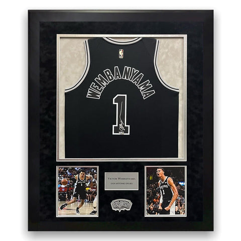 Victor Wembanyama Signed Autographed Jersey Framed to 32x40 Fanatics