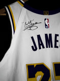 LeBron James Lakers Autographed Team Issued Jersey w/ Crown Inscription JSA/SIA