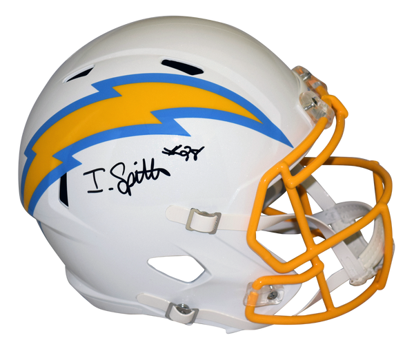 ISAIAH SPILLER SIGNED LOS ANGELES CHARGERS FULL SIZE SPEED HELMET BECKETT