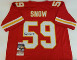 Percy Snow Signed Kansas City Chiefs Jersey (JSA COA) Dick Butkus Award (1989)