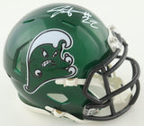 Tyjae Spears Signed Tulane Green Wave Mini Helmet (JSA COA) Titans Running Back