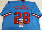 Bert Blyleven Signed Minnesota Twins Powder Blue Throwback Jersey (JSA COA) HOF