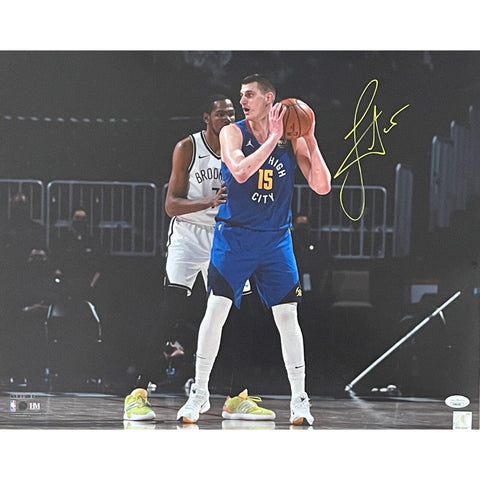 Nikola Jokic Autographed/Signed Denver Nuggets 16x20 Photo JSA 46326