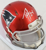 Ty Law Signed New England Patriots Speed Mini Helmet (Patriots Alumni Club COA)