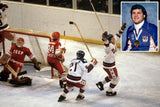 Mike Eruzione Signed Team U.S.A. Jersey (JSA COA) 1980 Gold Medal Olympic Team