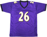 RAVENS ROD WOODSON AUTOGRAPHED PURPLE JERSEY "HOF 09" BECKETT WITNESS 230053